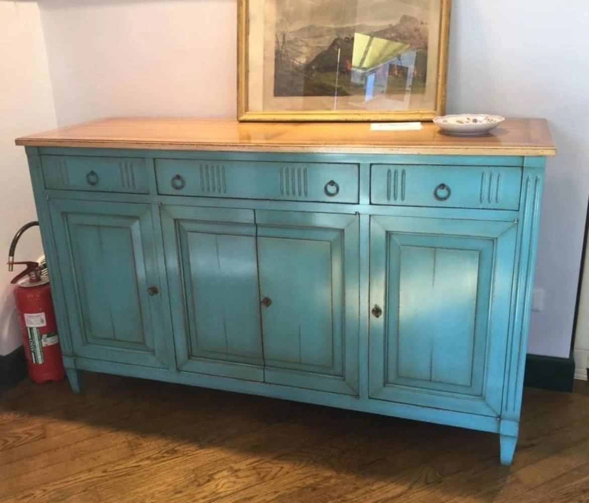 MG002251-3-CREDENZA PROVENZALE LACCATA-MOBILSTIL-GENOVA