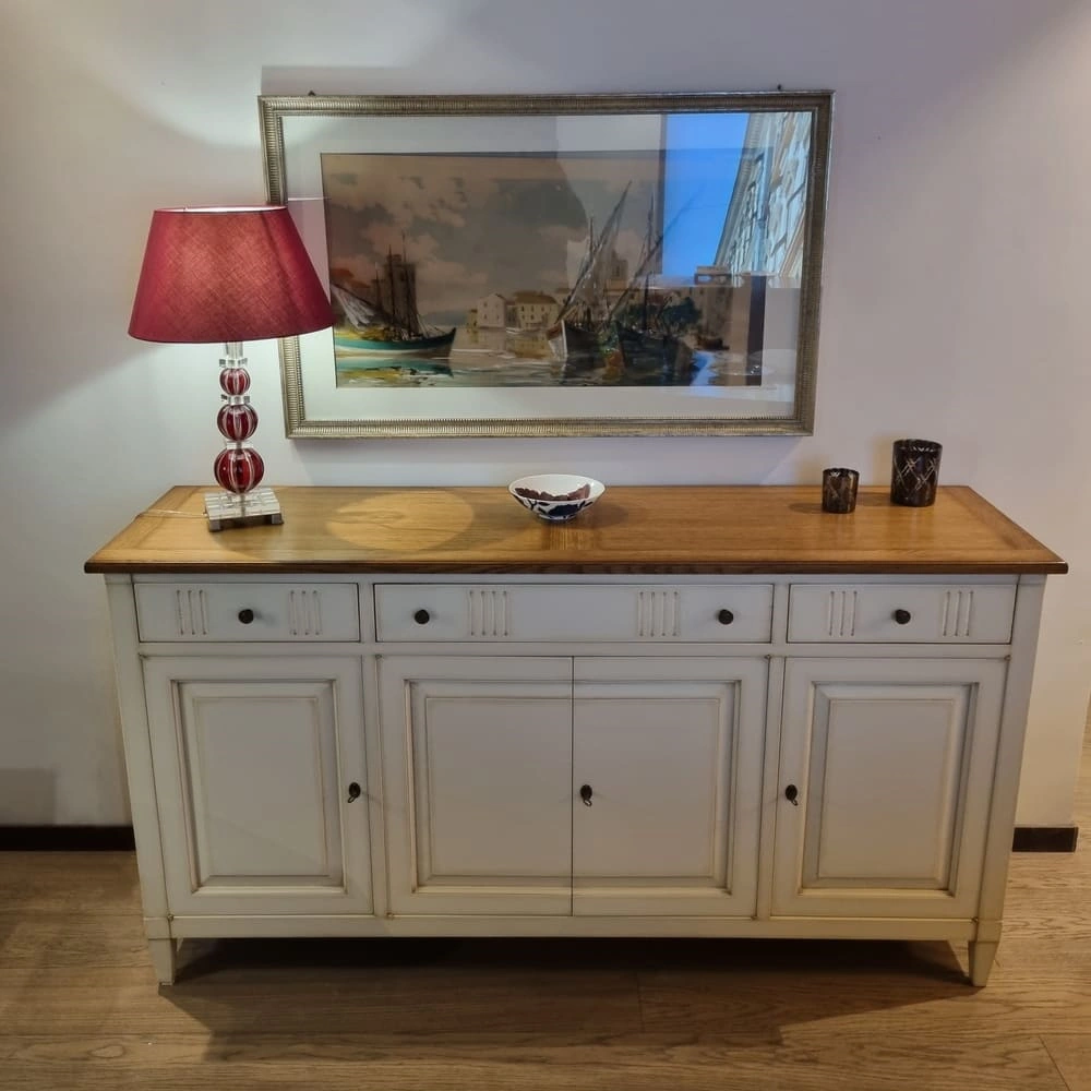 MG002251-CREDENZA PROVENZALE LACCATA-MOBILSTIL-GENOVA